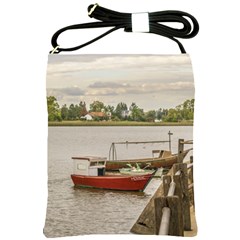 Santa Lucia River In Montevideo Uruguay Shoulder Sling Bags by dflcprints