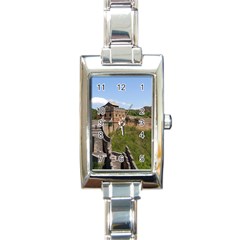 Great Wall Of China 3 Rectangle Italian Charm Watches by trendistuff