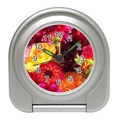 Bunch Of Flowers Travel Alarm Clocks by trendistuff