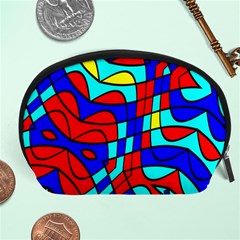 Colorful Bent Shapes Accessory Pouch by LalyLauraFLM