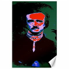 Edgar Allan Poe Pop Art  Canvas 24  X 36  by icarusismartdesigns