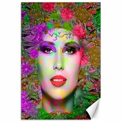 Flowers In Your Hair Canvas 20  X 30   by icarusismartdesigns