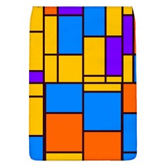 Retro Colors Rectangles And Squares 			removable Flap Cover (l) by LalyLauraFLM