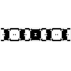 Black And White Check Flano Scarf (large)