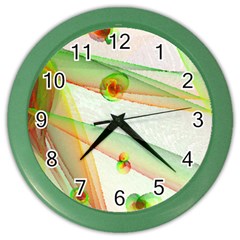 The Wedding Veil Series Color Wall Clocks by SugaPlumsEmporium