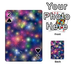 Starlight Shiny Glitter Stars Playing Cards 54 Designs  by yoursparklingshop