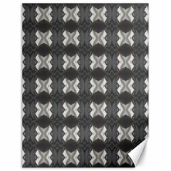 Black White Gray Crosses Canvas 18  X 24   by yoursparklingshop