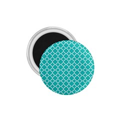 Turquoise Quatrefoil Pattern 1 75  Magnet by Zandiepants