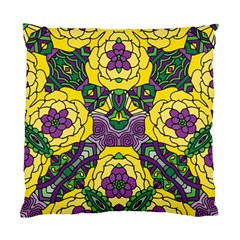 Petals In Mardi Gras Colors, Bold Floral Design Standard Cushion Case (two Sides) by Zandiepants