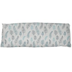 Whimsical Feather Pattern Dusk Blue Body Pillow Case (dakimakura) by Zandiepants