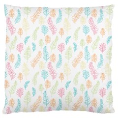 Whimsical Feather Pattern,fresh Colors, Large Cushion Case (one Side) by Zandiepants