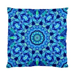 Blue Sea Jewel Mandala Standard Cushion Case (two Sides) by Zandiepants