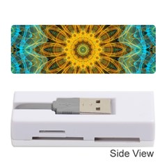 Blue Yellow Ocean Star Flower Mandala Memory Card Reader (stick) by Zandiepants