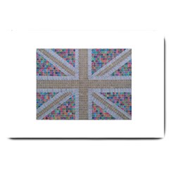 Multicoloured Union Jack Large Doormat  by cocksoupart