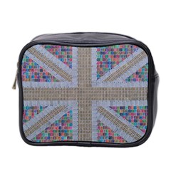 Multicoloured Union Jack Mini Toiletries Bag 2-side by cocksoupart