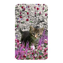 Emma In Flowers I, Little Gray Tabby Kitty Cat Memory Card Reader by DianeClancy