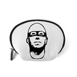 Baldhead Hero Comic Illustration Accessory Pouches (Small)  Back