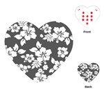 Gray Hawaiian Playing Cards (Heart)  Front