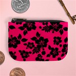 Dark Pink Hawaiian Mini Coin Purses Front