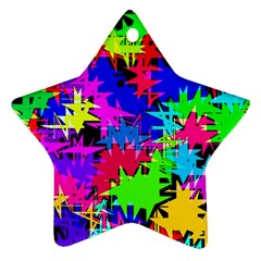 Colorful Shapes                                                                             			ornament (star) by LalyLauraFLM