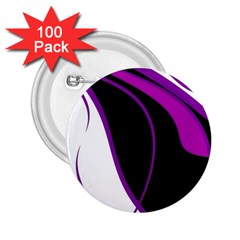 Purple Elegant Lines 2 25  Buttons (100 Pack)  by Valentinaart