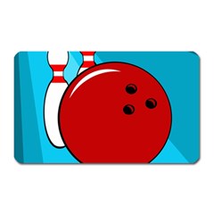 Bowling  Magnet (rectangular) by Valentinaart