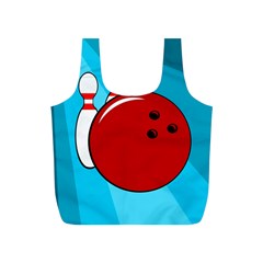 Bowling  Full Print Recycle Bags (s)  by Valentinaart