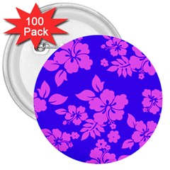 Hawaiian Evening 3  Buttons (100 Pack)  by AlohaStore