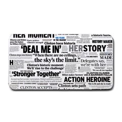 Hillary 2016 Historic Headlines Medium Bar Mats by blueamerica