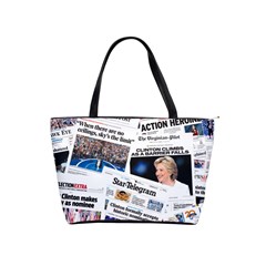 Hillary 2016 Historic Front Pages & Headlines Large Shoulder Bag by blueamerica