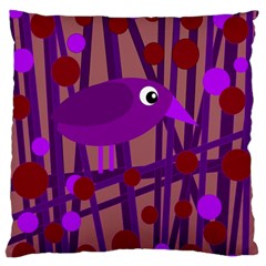 Sweet Purple Bird Standard Flano Cushion Case (one Side) by Valentinaart