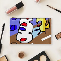 Abstract Comic Cosmetic Bag (medium)  by Valentinaart