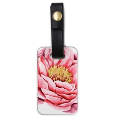 Large Flower Floral Pink Girly Graphic Luggage Tags (one Side)  by CraftyLittleNodes