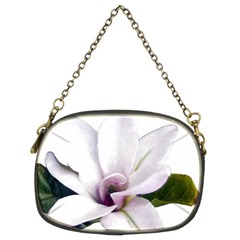 Magnolia Wit Aquarel Painting Art Chain Purses (two Sides)  by picsaspassion