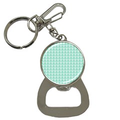 Mint Color Triangle Pattern Bottle Opener Key Chains by picsaspassion