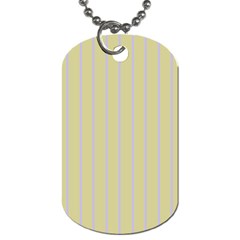 Summer Sand Color Lilac Stripes Dog Tag (one Side) by picsaspassion