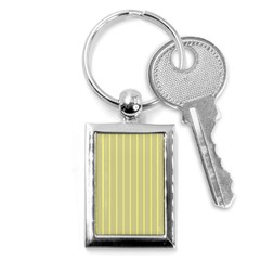 Summer Sand Color Yellow Stripes Pattern Key Chains (rectangle)  by picsaspassion