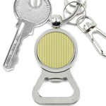 Summer sand color yellow stripes pattern Bottle Opener Key Chains Front