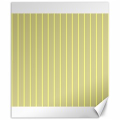 Summer Sand Color Yellow Stripes Pattern Canvas 8  X 10  by picsaspassion