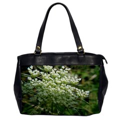 White Summer Flowers Office Handbags by picsaspassion