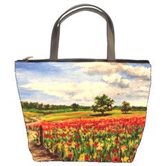  Poppies Bucket Bags by ArtByThree