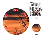 Tree branches and sunset Playing Cards 54 (Round)  Front - Heart8