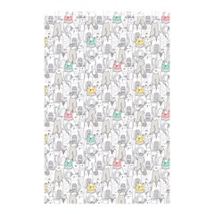 Doodle Cats  Shower Curtain 48  X 72  (small)  by kostolom3000shop