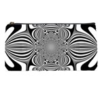 Black And White Ornamental Flower Pencil Cases Front