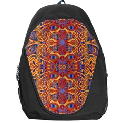 Oriental Watercolor Ornaments Kaleidoscope Mosaic Backpack Bag by EDDArt