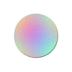 Rainbow Colorful Grid Magnet 3  (round) by designworld65