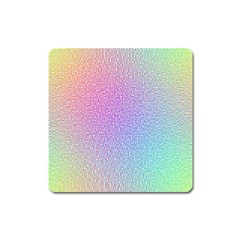 Rainbow Colorful Grid Square Magnet by designworld65