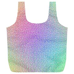 Rainbow Colorful Grid Full Print Recycle Bags (l)  by designworld65