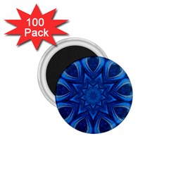 Blue Blossom Mandala 1 75  Magnets (100 Pack)  by designworld65