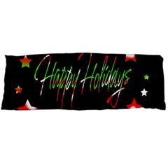 Happy Holidays 2  Body Pillow Case (dakimakura) by Valentinaart